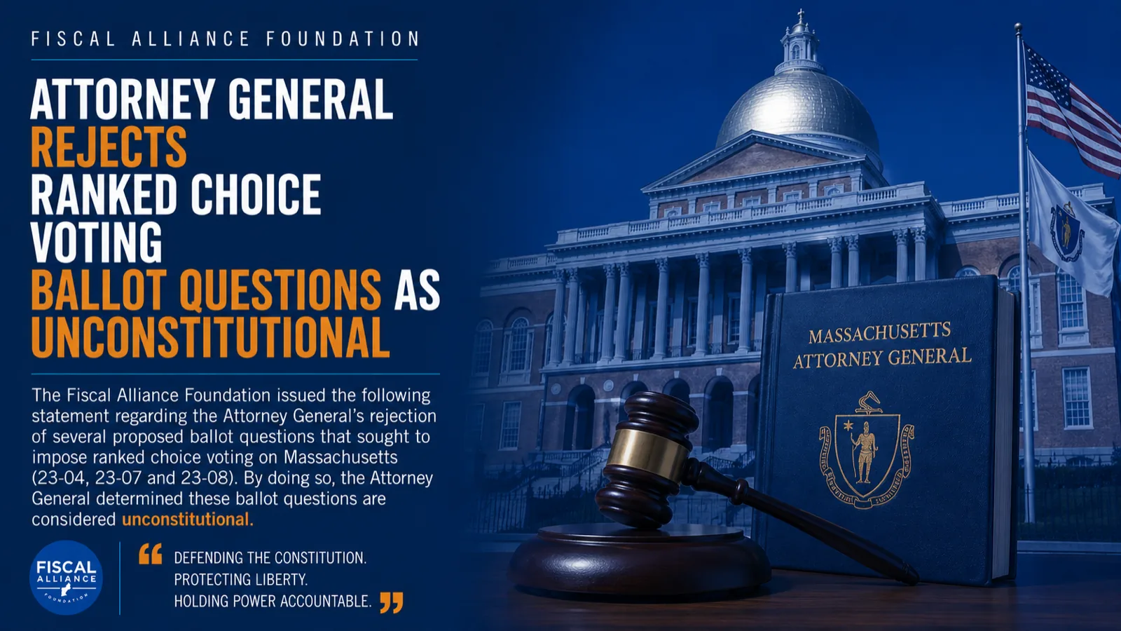 Attorney General rejects ranked choice voting ballot questions as unconstitutional