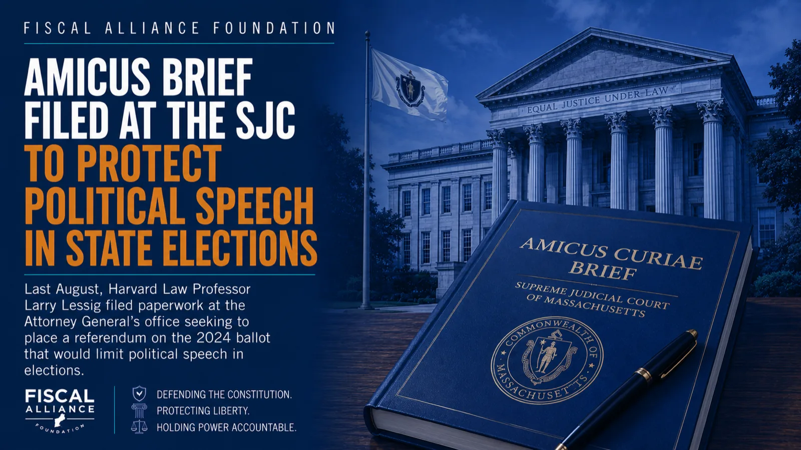 Amicus brief filed at the SJC to protect political speech in state elections