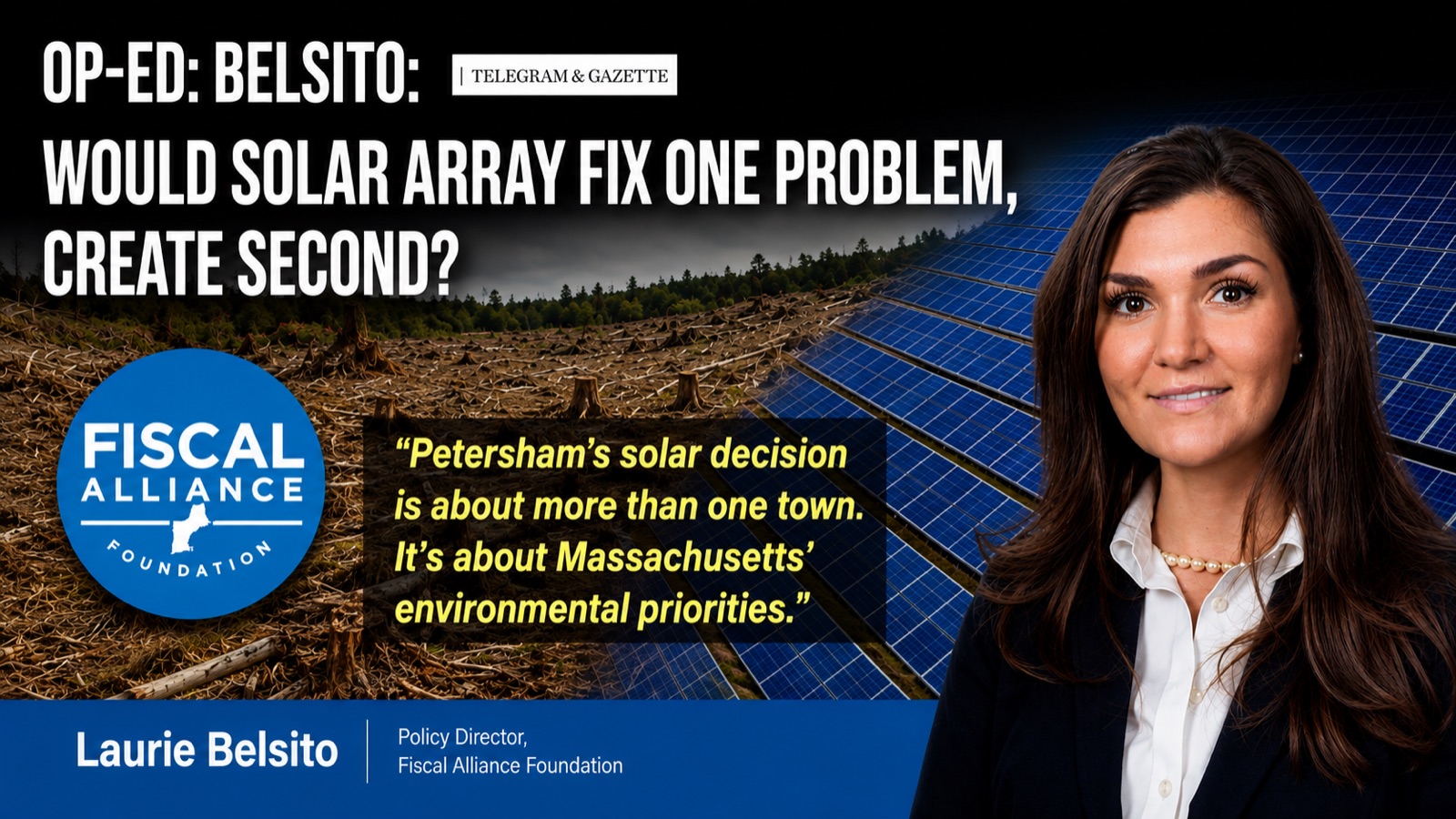 Would a solar array fix one problem and create a second?